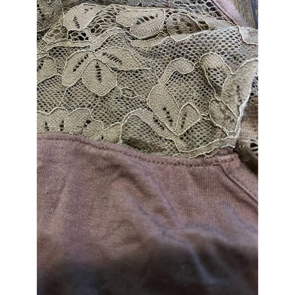 Torrid Super Soft Knits Bohochic Casual Mauve Long Sleeve Top w/Lace L(0)*READ - Picture 7 of 7